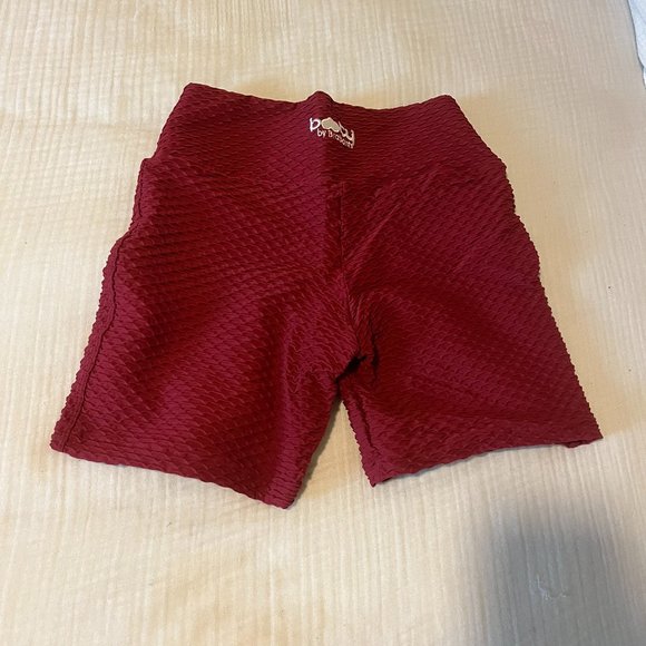 Booty by Brabants Pants - Booty by Brabants Croco Skin Shorts - Crimson Red